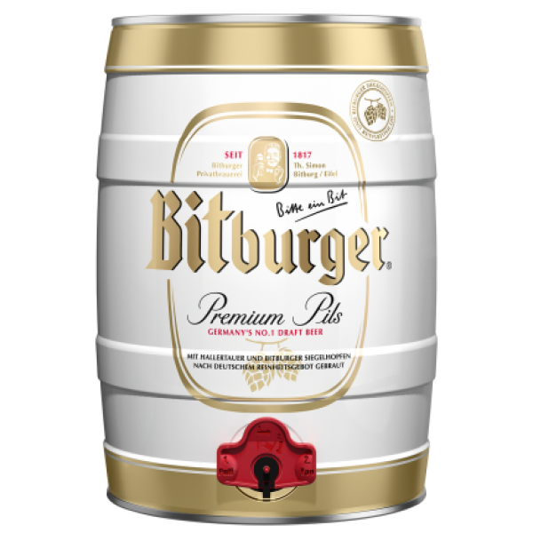 BITBURGER SVIJETLO PIVO 30 L BAČVA