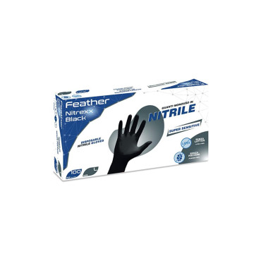 Rukavice nitril crne 100/1 L