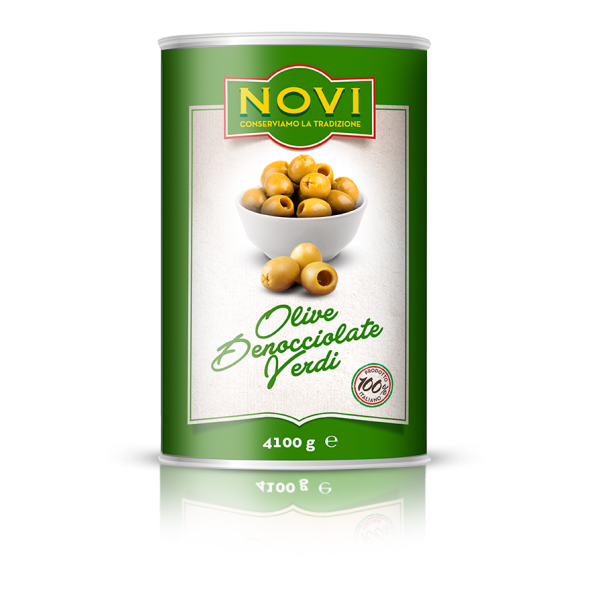 ZELENE OTKOŠTANE MASLINE 4100g - NOVI