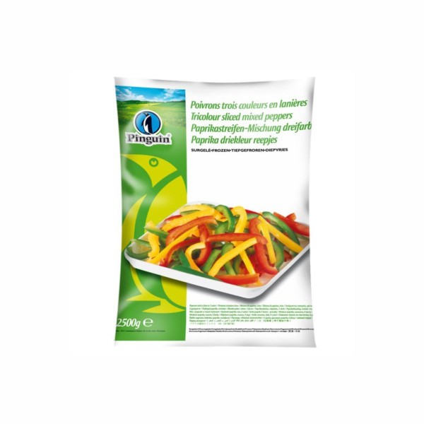 Paprika rezanci tricolore 2,5kg 10kg