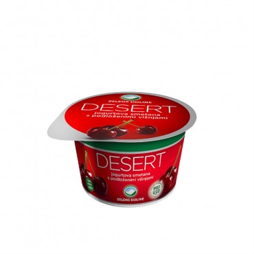 Desert jogurtno vrhnje s višnjama na dnu 5,6%mm 150g