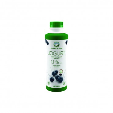Jogurt tekući borovnica 1,1%mm500g