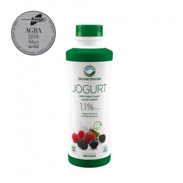 Tekući jogurt šumsko voće 1,1%mm500g 