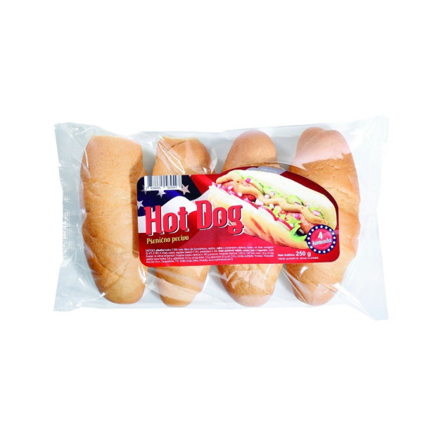 Pecivo za hot-dog 4/1