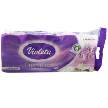 Toaletni papir 3-sloja 10/1 PREMIUM LAVANDA