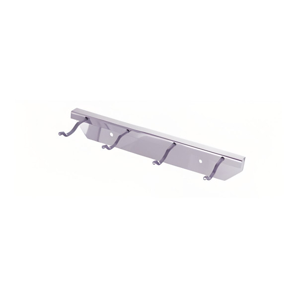 POSTOLJE ZIDNO INOX, 5 KUKA